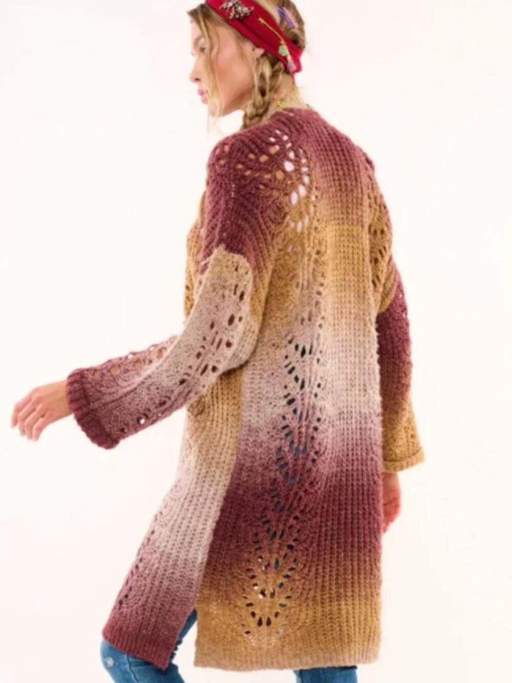 ARATTA SILENT JOURNEY JOANNA CARDIGAN WITH BEE PIN - Picture 2 of 7